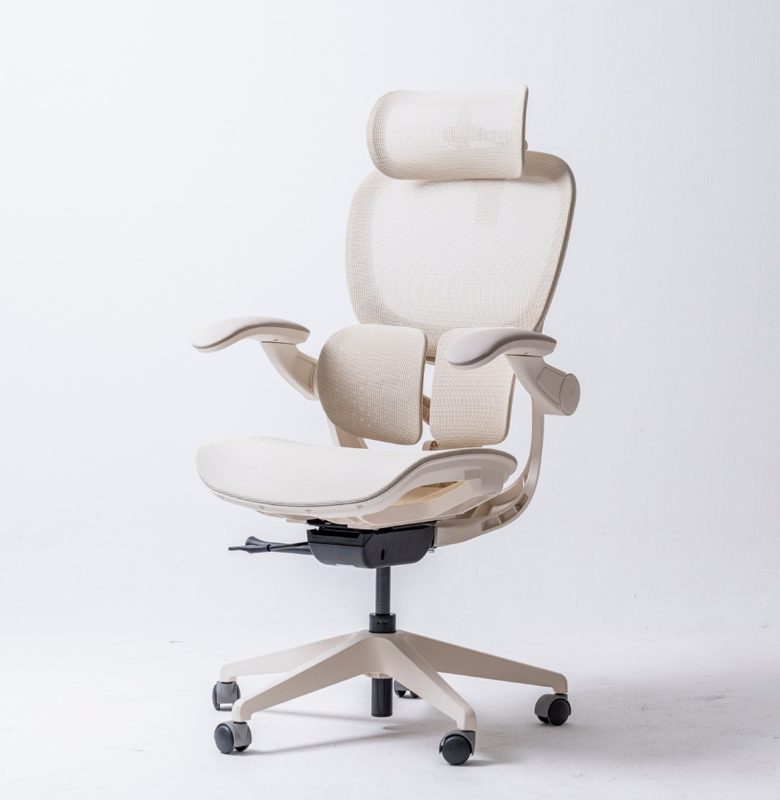 ANEW Arise Ergonomic Chair in cream full mesh